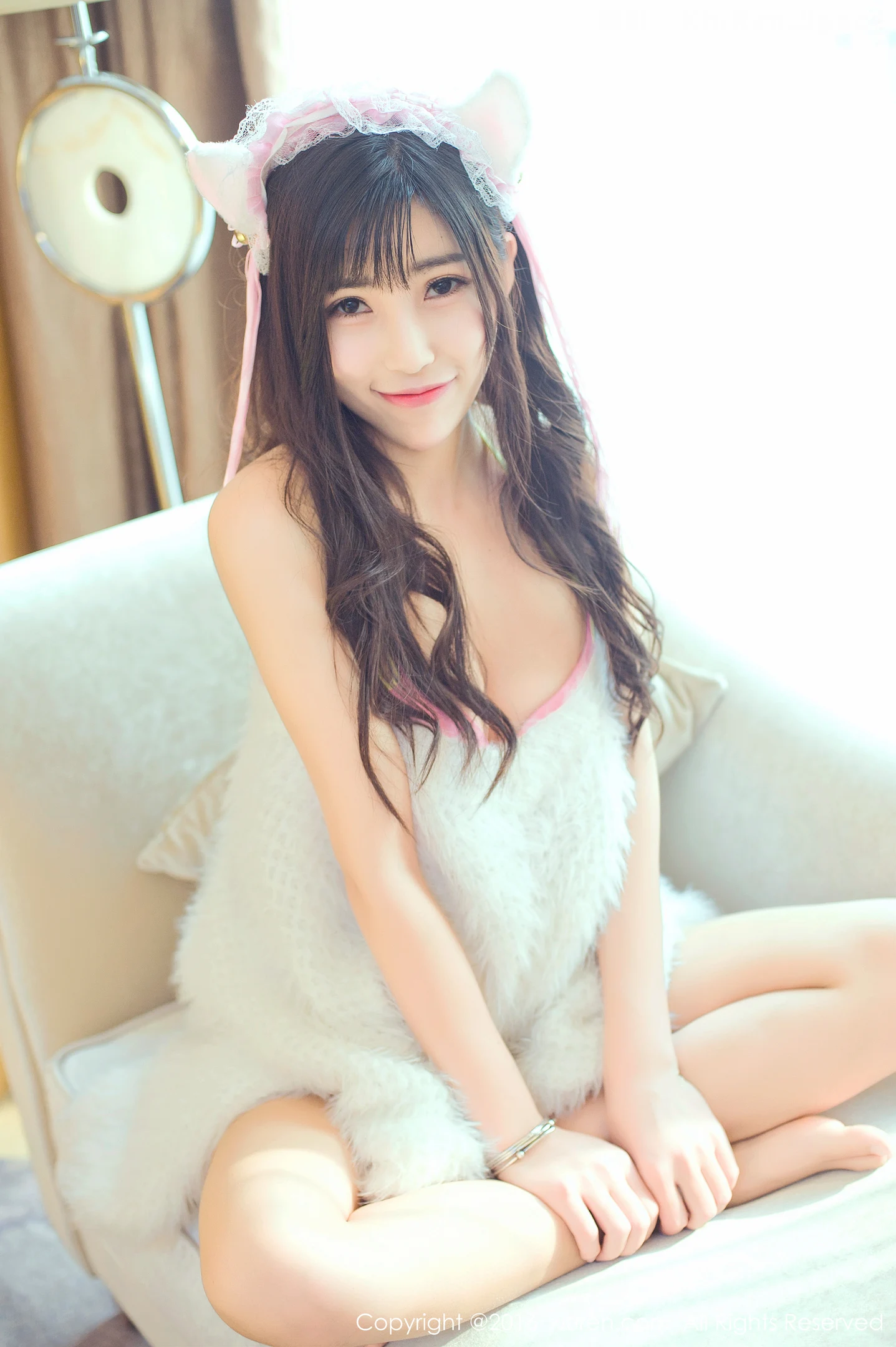 图片[5]-[XiuRen秀人网]VOL.649 美女学霸悠悠YOYO猫女郎粉红色性感内衣秀酥胸迷人写真60P-秀人网官方网站